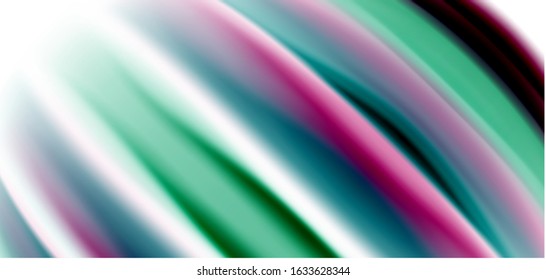 Silk smooth lines on white, liquid fluid color waves. Vector Illustrations For Wallpaper, Banner, Background, Card, Book, Illustration, landing page, cover, placard, poster, banner, flyer, design