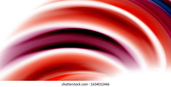 Seda líneas suaves sobre ondas de color líquido y blanco. Ilustraciones vectoriales para papel tapiz, cartel, fondo, tarjeta, libro, ilustración, página de inicio, portada, cartel, cartel, pancarta, volante, diseño