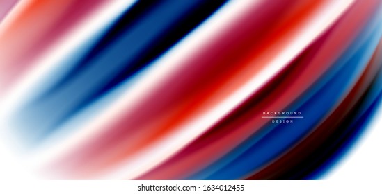 Silk smooth lines on white, liquid fluid color waves. Vector Illustrations For Wallpaper, Banner, Background, Card, Book, Illustration, landing page, cover, placard, poster, banner, flyer, design