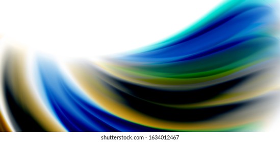 Silk smooth lines on white, liquid fluid color waves. Vector Illustrations For Wallpaper, Banner, Background, Card, Book, Illustration, landing page, cover, placard, poster, banner, flyer, design