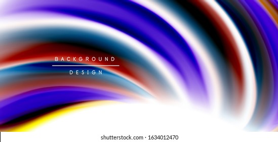 Silk smooth lines on white, liquid fluid color waves. Vector Illustrations For Wallpaper, Banner, Background, Card, Book, Illustration, landing page, cover, placard, poster, banner, flyer, design