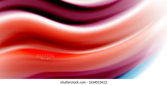 Seda líneas suaves sobre ondas de color líquido y blanco. Ilustraciones vectoriales para papel tapiz, cartel, fondo, tarjeta, libro, ilustración, página de inicio, portada, cartel, cartel, pancarta, volante, diseño