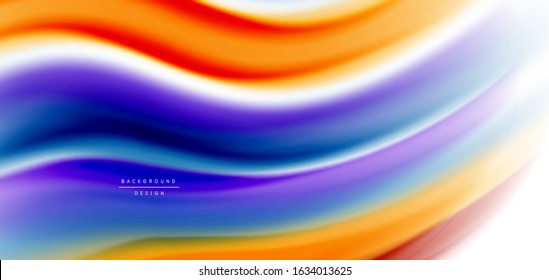 Silk smooth lines on white, liquid fluid color waves. Vector Illustrations For Wallpaper, Banner, Background, Card, Book, Illustration, landing page, cover, placard, poster, banner, flyer, design