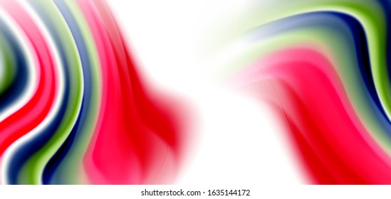 Seide glatte Linien auf weißen, flüssigen Farbwellen. Vektorgrafiken für Tapeten, Banner, Hintergrund, Karte, Buch, Illustration, Landungsseite, Abdeckung, Plakat, Plakat, Banner, Flyer, Design