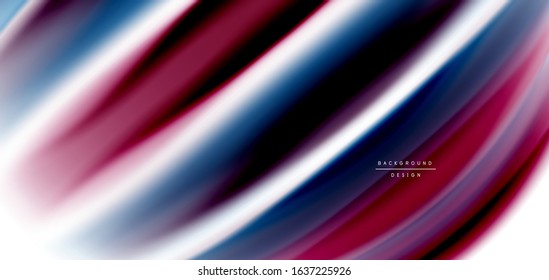 Silk smooth lines on white, liquid fluid color waves. Vector Illustrations For Wallpaper, Banner, Background, Card, Book, Illustration, landing page, cover, placard, poster, banner, flyer, design
