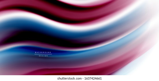Silk smooth lines on white, liquid fluid color waves. Vector Illustrations For Wallpaper, Banner, Background, Card, Book, Illustration, landing page, cover, placard, poster, banner, flyer, design