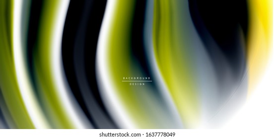 Seda líneas suaves sobre ondas de color líquido y blanco. Ilustraciones vectoriales para papel tapiz, cartel, fondo, tarjeta, libro, ilustración, página de inicio, portada, cartel, cartel, pancarta, volante, diseño