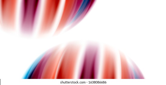 Seda líneas suaves sobre ondas de color líquido y blanco. Ilustraciones vectoriales para papel tapiz, cartel, fondo, tarjeta, libro, ilustración, página de inicio, portada, cartel, cartel, pancarta, volante, diseño