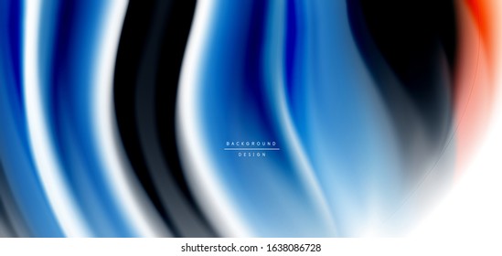 Silk smooth lines on white, liquid fluid color waves. Vector Illustrations For Wallpaper, Banner, Background, Card, Book, Illustration, landing page, cover, placard, poster, banner, flyer, design