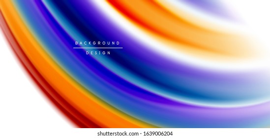 Silk smooth lines on white, liquid fluid color waves. Vector Illustrations For Wallpaper, Banner, Background, Card, Book, Illustration, landing page, cover, placard, poster, banner, flyer, design