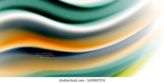 Silk smooth lines on white, liquid fluid color waves. Vector Illustrations For Wallpaper, Banner, Background, Card, Book, Illustration, landing page, cover, placard, poster, banner, flyer, design