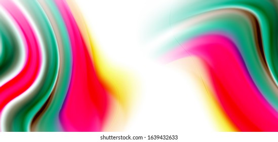 Silk smooth lines on white, liquid fluid color waves. Vector Illustrations For Wallpaper, Banner, Background, Card, Book, Illustration, landing page, cover, placard, poster, banner, flyer, design