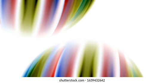 Silk smooth lines on white, liquid fluid color waves. Vector Illustrations For Wallpaper, Banner, Background, Card, Book, Illustration, landing page, cover, placard, poster, banner, flyer, design