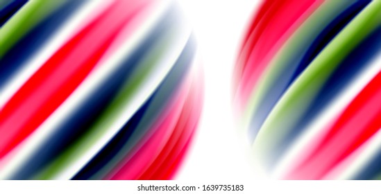 Seda líneas suaves sobre ondas de color líquido y blanco. Ilustraciones vectoriales para papel tapiz, cartel, fondo, tarjeta, libro, ilustración, página de inicio, portada, cartel, cartel, pancarta, volante, diseño