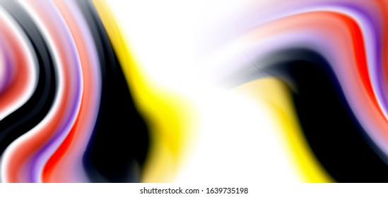 Seda líneas suaves sobre ondas de color líquido y blanco. Ilustraciones vectoriales para papel tapiz, cartel, fondo, tarjeta, libro, ilustración, página de inicio, portada, cartel, cartel, pancarta, volante, diseño