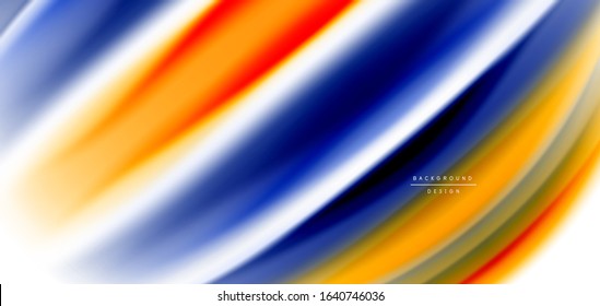 Silk smooth lines on white, liquid fluid color waves. Vector Illustrations For Wallpaper, Banner, Background, Card, Book, Illustration, landing page, cover, placard, poster, banner, flyer, design