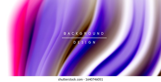 Silk smooth lines on white, liquid fluid color waves. Vector Illustrations For Wallpaper, Banner, Background, Card, Book, Illustration, landing page, cover, placard, poster, banner, flyer, design