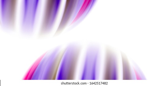Seda líneas suaves sobre ondas de color líquido y blanco. Ilustraciones vectoriales para papel tapiz, cartel, fondo, tarjeta, libro, ilustración, página de inicio, portada, cartel, cartel, pancarta, volante, diseño
