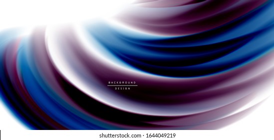Silk smooth lines on white, liquid fluid color waves. Vector Illustrations For Wallpaper, Banner, Background, Card, Book, Illustration, landing page, cover, placard, poster, banner, flyer, design