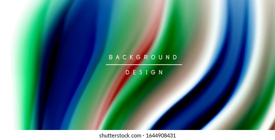 Silk smooth lines on white, liquid fluid color waves. Vector Illustrations For Wallpaper, Banner, Background, Card, Book, Illustration, landing page, cover, placard, poster, banner, flyer, design