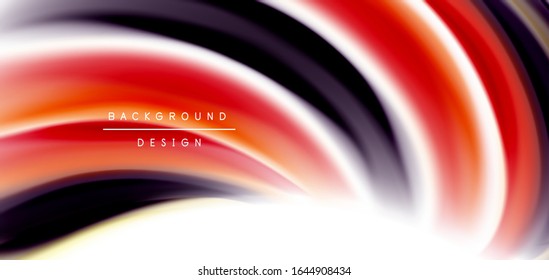 Silk smooth lines on white, liquid fluid color waves. Vector Illustrations For Wallpaper, Banner, Background, Card, Book, Illustration, landing page, cover, placard, poster, banner, flyer, design