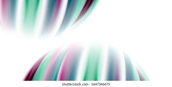 Silk smooth lines on white, liquid fluid color waves. Vector Illustrations For Wallpaper, Banner, Background, Card, Book, Illustration, landing page, cover, placard, poster, banner, flyer, design