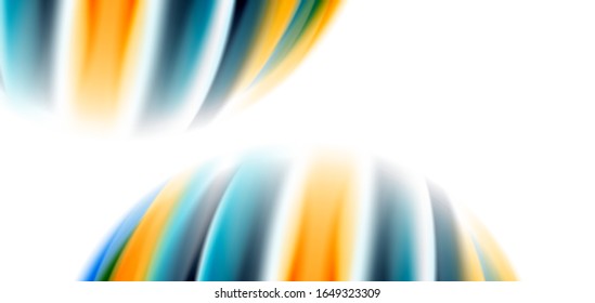 Seide glatte Linien auf weißen, flüssigen Farbwellen. Vektorgrafiken für Tapeten, Banner, Hintergrund, Karte, Buch, Illustration, Landungsseite, Abdeckung, Plakat, Plakat, Banner, Flyer, Design