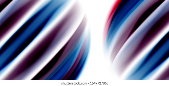 Seide glatte Linien auf weißen, flüssigen Farbwellen. Vektorgrafiken für Tapeten, Banner, Hintergrund, Karte, Buch, Illustration, Landungsseite, Abdeckung, Plakat, Plakat, Banner, Flyer, Design