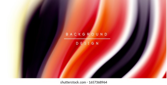 Silk smooth lines on white, liquid fluid color waves. Vector Illustrations For Wallpaper, Banner, Background, Card, Book, Illustration, landing page, cover, placard, poster, banner, flyer, design