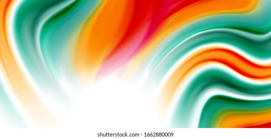 Silk smooth lines on white, liquid fluid color waves. Vector Illustrations For Wallpaper, Banner, Background, Card, Book, Illustration, landing page, cover, placard, poster, banner, flyer, design