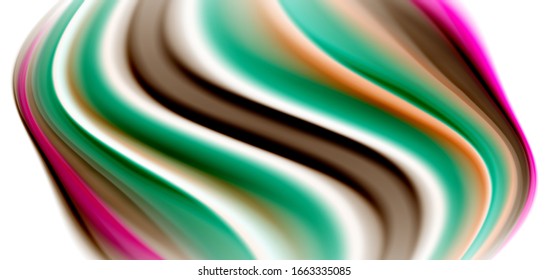 Silk smooth lines on white, liquid fluid color waves. Vector Illustrations For Wallpaper, Banner, Background, Card, Book, Illustration, landing page, cover, placard, poster, banner, flyer, design