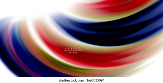 Silk smooth lines on white, liquid fluid color waves. Vector Illustrations For Wallpaper, Banner, Background, Card, Book, Illustration, landing page, cover, placard, poster, banner, flyer, design