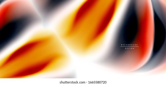 Tubos suaves de seda sobre ondas de color líquido y blanco. Ilustraciones vectoriales para papel tapiz, pancarta, fondo, tarjeta, libro, ilustración, página de inicio, portada, cartel, cartel, pancarta, volante, diseño
