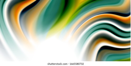 Silk smooth lines on white, liquid fluid color waves. Vector Illustrations For Wallpaper, Banner, Background, Card, Book, Illustration, landing page, cover, placard, poster, banner, flyer, design