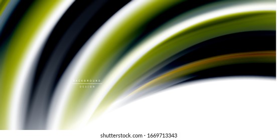 Silk smooth lines on white, liquid fluid color waves. Vector Illustrations For Wallpaper, Banner, Background, Card, Book, Illustration, landing page, cover, placard, poster, banner, flyer, design