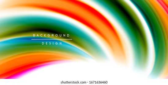 Silk smooth lines on white, liquid fluid color waves. Vector Illustrations For Wallpaper, Banner, Background, Card, Book, Illustration, landing page, cover, placard, poster, banner, flyer, design