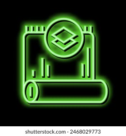 silk textile neon light sign vector. silk textile illustration