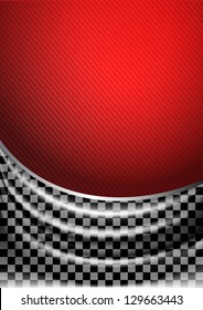 Silk tissue in checkered, vector illustration eps10