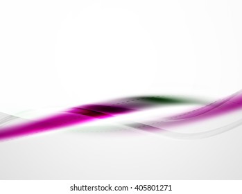 Silk white and purple color waves, beauty idea coporate identity template