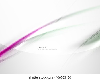 Silk white and purple color waves, beauty idea coporate identity template