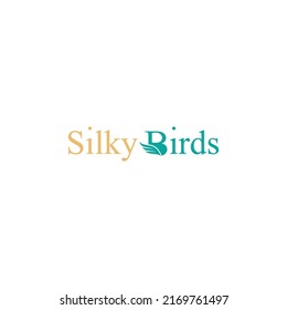 Silky Birds logo, birds logo, b logo fly logo