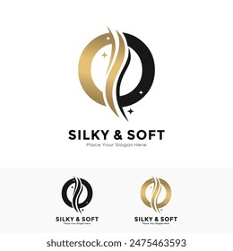Silky and soft letter O logo design. Suitable for business, initial name, poster, beauty, salon, fabric and pattern