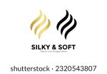 silky and soft logo vector design. Suitable for business, beauty and fashion