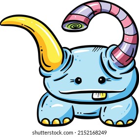 Silly Alien Monster Imaginary Character Cartoon Creature