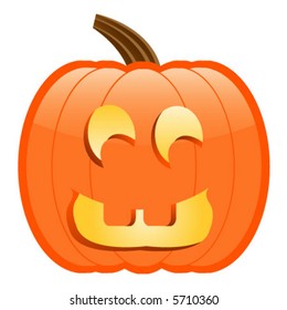 Silly or Grinning Jack-O-Lantern