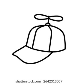 A silly hat icon with a propeller on it