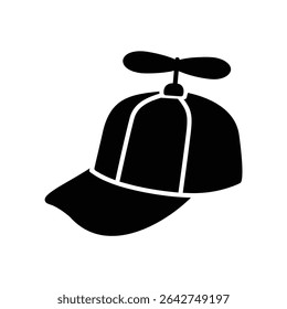 A silly hat icon with a propeller on it