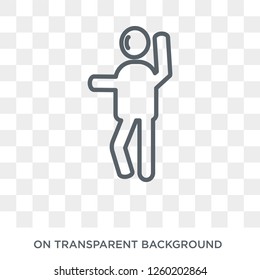 silly human icon. Trendy flat vector silly human icon on transparent background from Feelings collection. High quality filled silly human symbol use for web and mobile