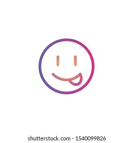 Silly  - Line Vector Icon