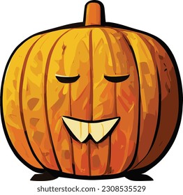 Calabaza boba para vector Halloween